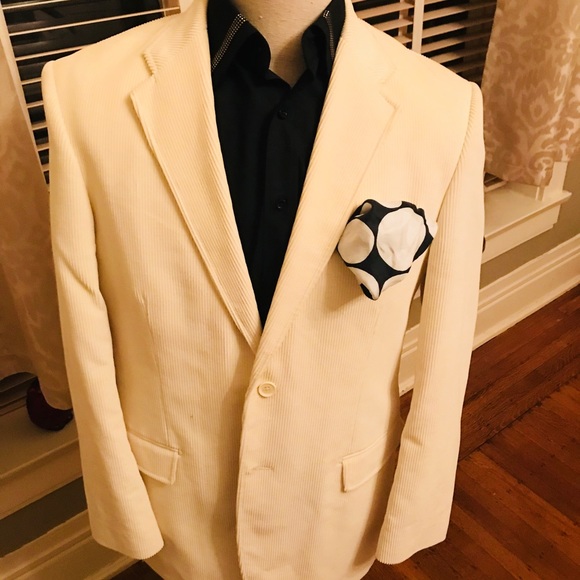 Cream corduroy Express Blazer - Picture 2 of 6